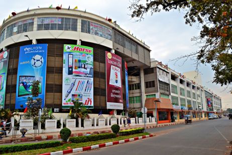 Shopping centers at Vientiane